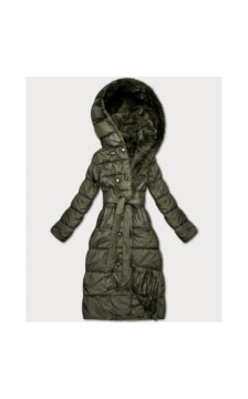 LONG JACKET WITH HOOD BLACK (PM7231) striukė