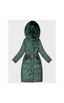 LONG JACKET WITH HOOD BLACK (PM7231) striukė LONG JACKET WITH HOOD BLACK (PM7231) striukė