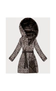 LONG JACKET WITH HOOD BLACK (PM7231) striukė