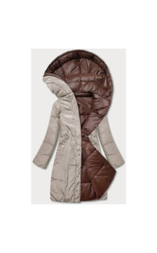 LONG JACKET WITH HOOD BLACK (PM7231) striukė LONG JACKET WITH HOOD BLACK (PM7231) striukė