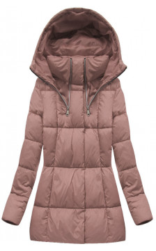 SHORT WINTER JACKET VINTAGE PINK (7750) striukė SHORT WINTER JACKET VINTAGE PINK (7750) striukė