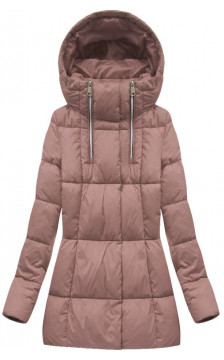 SHORT WINTER JACKET VINTAGE PINK (7750) striukė SHORT WINTER JACKET VINTAGE PINK (7750) striukė