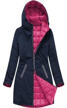 DOUBLE-SIDED BLUE AND AMARANT TRANSITION JACKET (7700) striukė