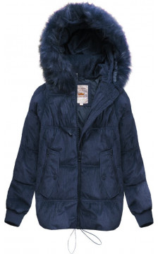 STRIPED JACKET WITH NAVY BLUE (7696) striukė