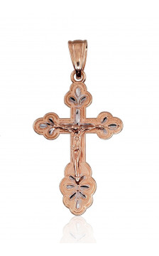 Auksinis pakabukas 1300076(Au-R+PRh-W), Raudonas Auksas 585°, rodis (padengti)