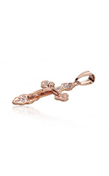 Auksinis pakabukas 1300076(Au-R+PRh-W), Raudonas Auksas 585°, rodis (padengti)