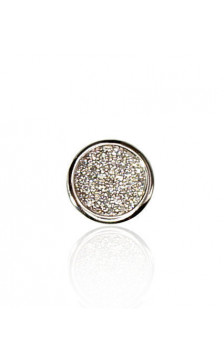 Auksinis pakabukas 1300265(Au-W)_DI, Baltas Auksas 585°, Briliantai