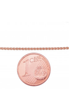 Auksinė grandinėlė Spiga 1,2 mm 1400041(Au-R), Raudonas Auksas 585°