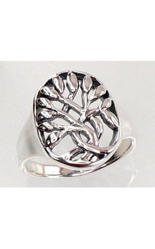 Sidabrinis žiedas 2100721(POx-Bk), Sidabras 925°, oksidas (padengti)