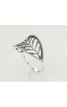 Sidabrinis žiedas 2101179(POx-Bk), Sidabras 925°, oksidas (padengti)