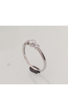 Sidabrinis žiedas 2101473(PRh-Gr)_CZ, Sidabras 925°, rodis (padengti), Cirkonai