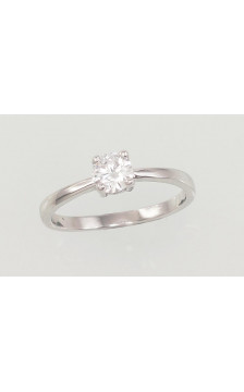 Sidabrinis žiedas 2101547(PRh-Gr)_CZ, Sidabras 925°, rodis (padengti), Cirkonai