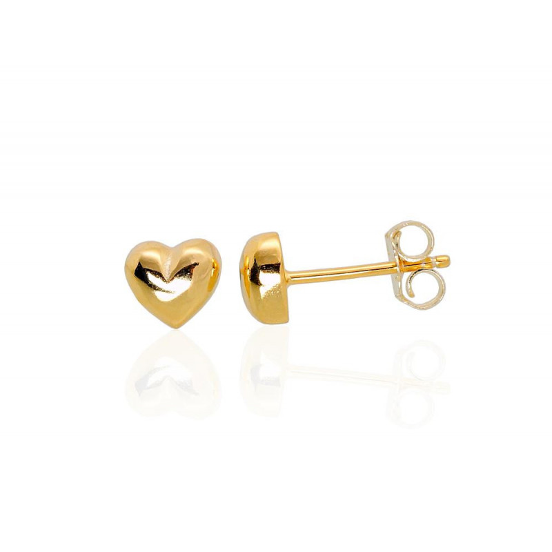 Sidabriniai auskarai –pusetai 2202963(PAu-Y), Sidabras 925°, geltonas auksas (padengti)