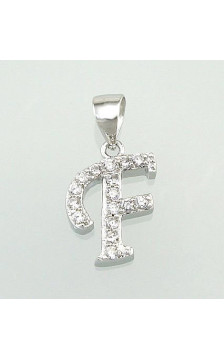 Sidabrinis pakabukas 2300312(PRh-Gr)_CZ, Sidabras 925°, rodis (padengti), Cirkonai