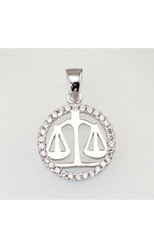 Sidabrinis pakabukas 2300389(PRh-Gr)_CZ, Sidabras 925°, rodis (padengti), Cirkonai