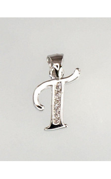 Sidabrinis pakabukas 2300618(PRh-Gr)_CZ, Sidabras 925°, rodis (padengti), Cirkonai