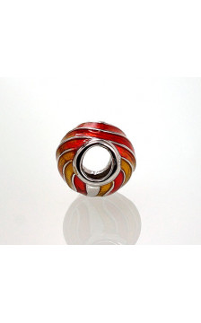 Sidabrinis pakabukas 2301459(PRh-Gr)_ML-Y+ML-OR, Sidabras 925°, rodis (padengti), Juvelyrinė emalė