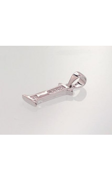 Sidabrinis pakabukas 2301613(PRh-Gr)_CZ, Sidabras 925°, rodis (padengti), Cirkonai