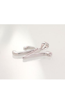 Sidabrinis pakabukas 2301618(PRh-Gr)_CZ, Sidabras 925°, rodis (padengti), Cirkonai