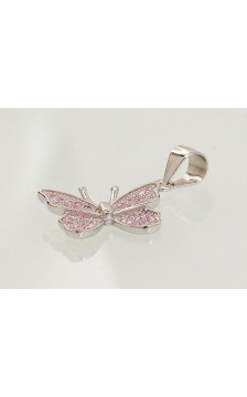 Sidabrinis pakabukas 2301650(PRh-Gr)_CZ-PI, Sidabras 925°, rodis (padengti), Cirkonai