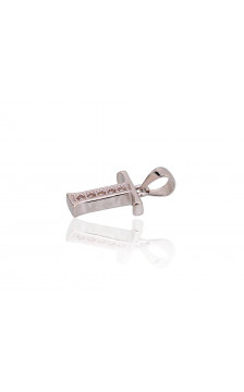 Sidabrinis pakabukas 2301850(PRh-Gr)_CZ, Sidabras 925°, rodis (padengti), Cirkonai