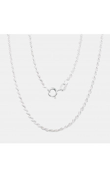 Sidabrinė grandinėlė Rope 2 mm 2400056, Sidabras 925°