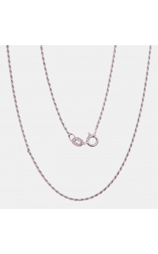 Sidabrinė grandinėlė Rope 1,1 mm 2400057(PRh-Gr), Sidabras 925°, rodis (padengti)