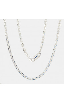 Sidabrinė grandinėlė Anchor 3 mm , briaunų apdirbimas deimantu 2400076, Sidabras 925°