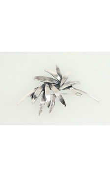 Sidabrinė sagė 2920004(POx-Bk), Sidabras 925°, oksidas (padengti)