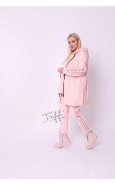 Medvilninis TAFFI džemperis-parka pink 7