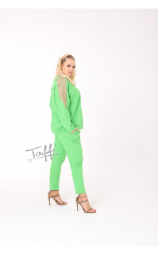 Medvilninis Taffi laisvalaikio kostiumėlis Wings Light Green 15 Medvilninis Taffi laisvalaikio kostiumėlis Wings Light Green 15