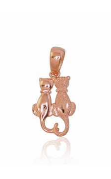 Auksinis pakabukas 1300607(Au-R+Au-MattR), Raudonas Auksas 585°